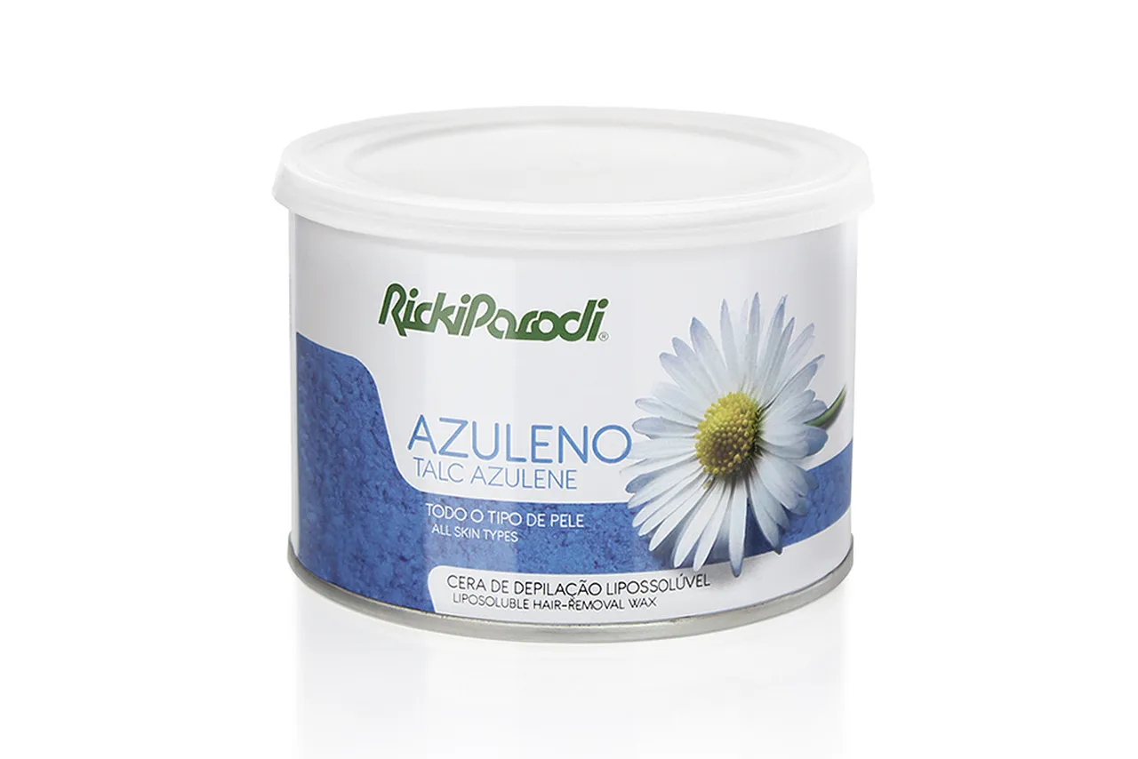 Cera depilatoria liposoluble Rickiparodi Talco de Azuleno 400 gr