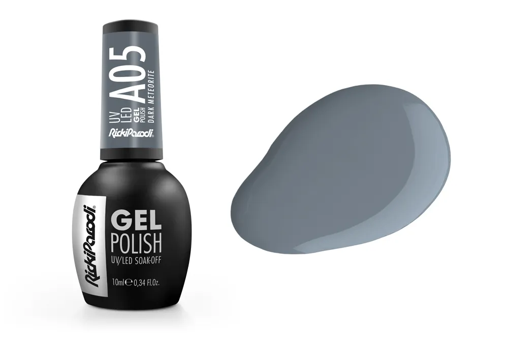 Esmalte en gel UV RickiParodi Meteorito Oscuro A05 10.5 ml