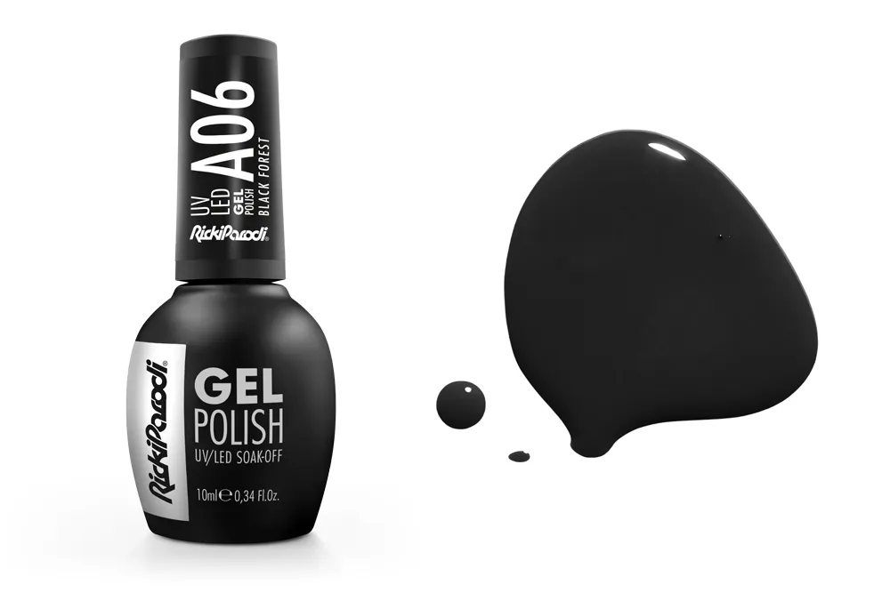 Esmalte en gel UV RickiParodi Bosque Negro A06 10.5 ml