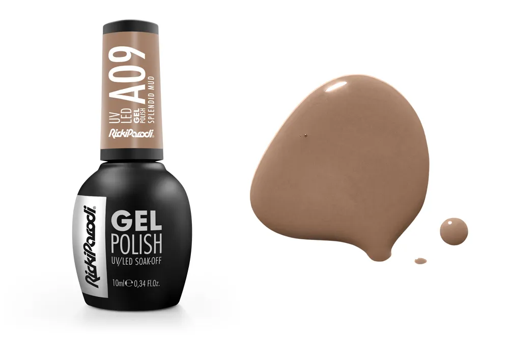Esmalte en gel UV RickiParodi Barro Espléndido A09 10.5 ml