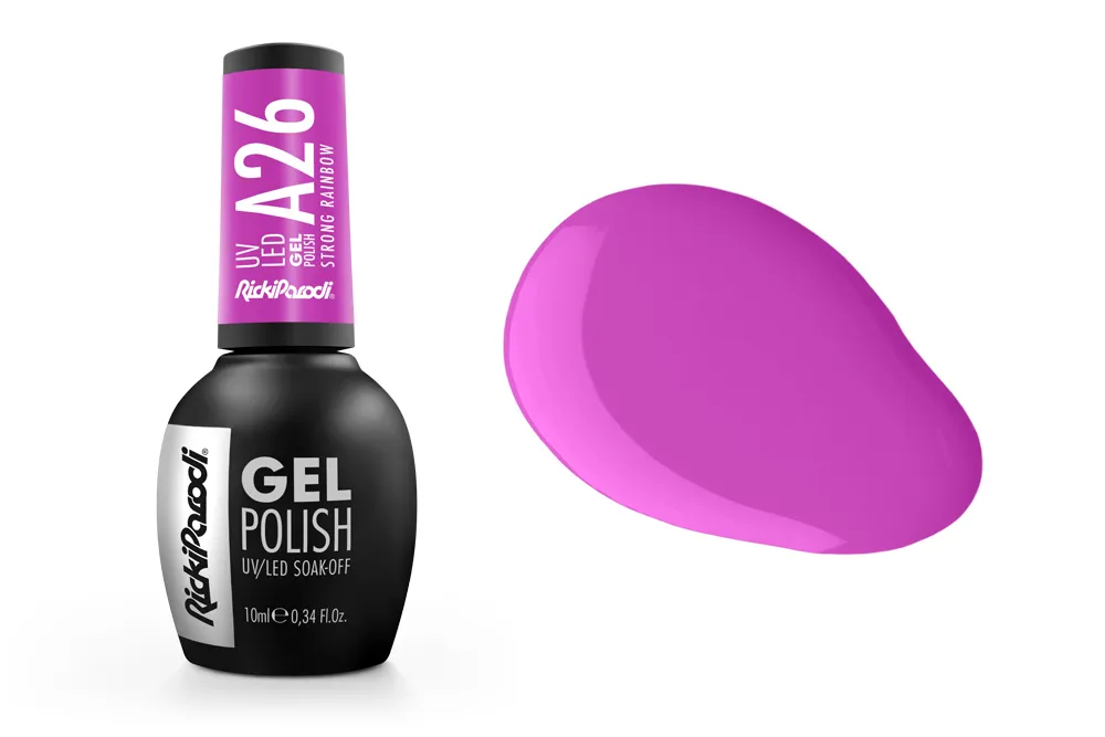 Esmalte en gel UV RickiParodi Arcoíris Fuerte A26 10.5 ml