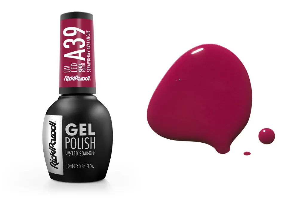 Esmalte en gel UV RickiParodi Strawberry Avalanche A39 10.5 ml