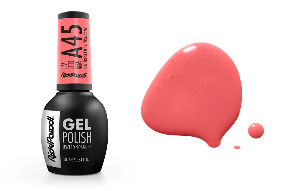 Esmalte en gel UV RickiParodi Huracán Fluorescente A45 10.5 ml