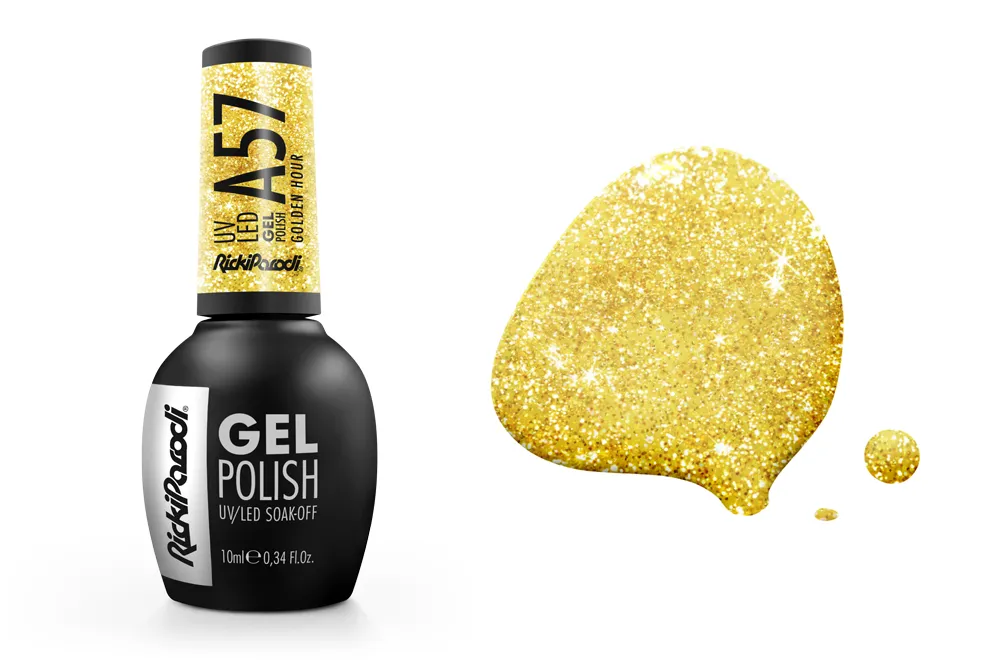 Esmalte en gel UV RickiParodi Hora Dorada A57 10.5 ml