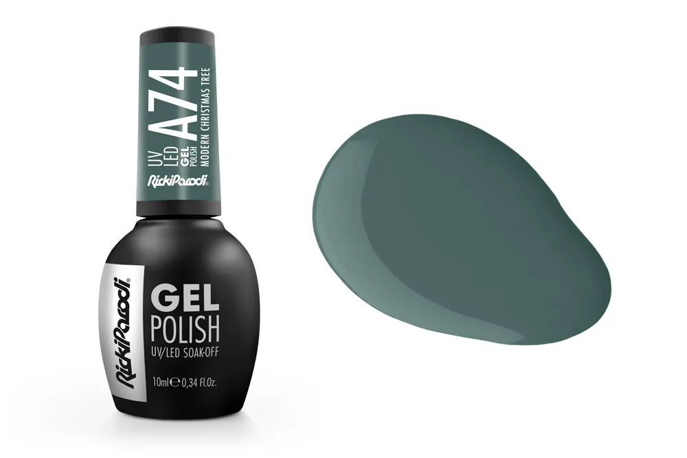 Esmalte en gel UV RickiParodi Árbol de Navidad Moderno A74 10 ml