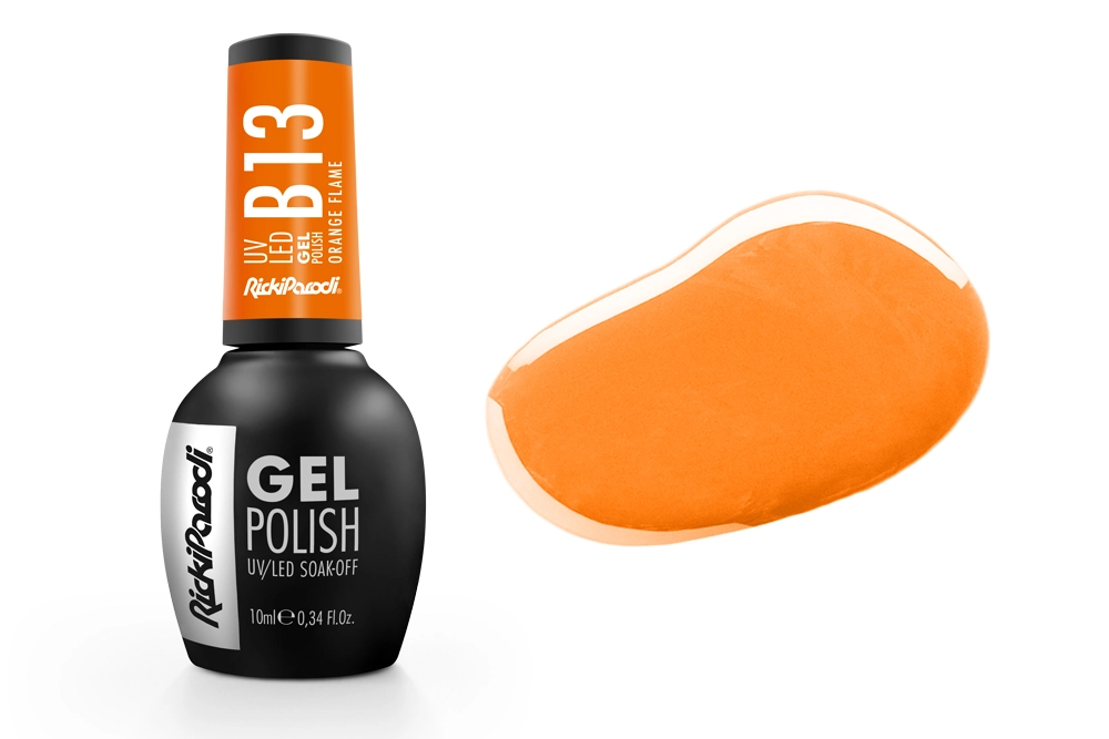 Esmalte en gel UV RickiParodi Llama Naranja B13 10.5 ml